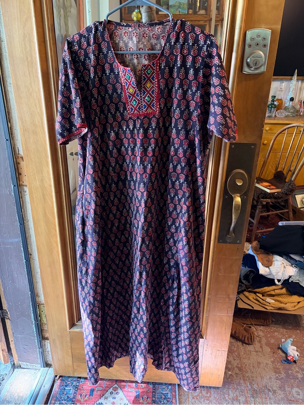 Vintage Indian Block Print Dress
